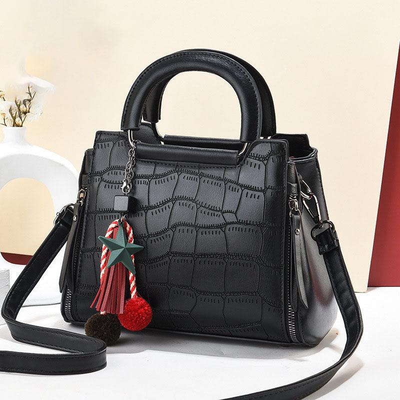 Ladies Bags 2021 New Foreign Trade Handbag Messenger Bag Female Fashion Crocodile Pattern Simple Large-capacity Shoulder Bag - BUNNY BAZAR