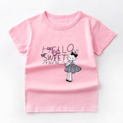 Summer Children's Short-Sleeved Boy T-Shirt Cotton Bottoming Top - BUNNY BAZAR