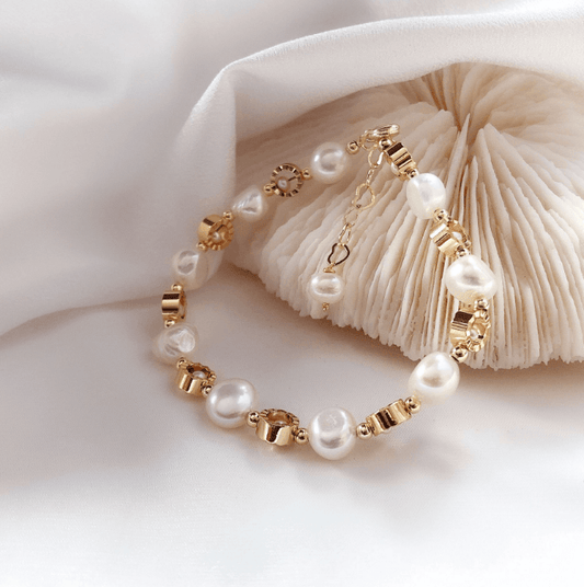 New Design Baroque Pearl Bracelet Fashion Personality Female Bracelet Temperament Bracelet Wild Simple Jewelry Wholesale - BUNNY BAZAR