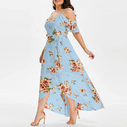 Women's Summer Plus Size Loose Beach Long Dress Skirt - BUNNY BAZAR