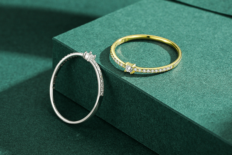 S925 Sterling Silver All-Match Simple Korean Trendy Micro-Inlaid Index Finger Ring Fashion Jewelry - BUNNY BAZAR