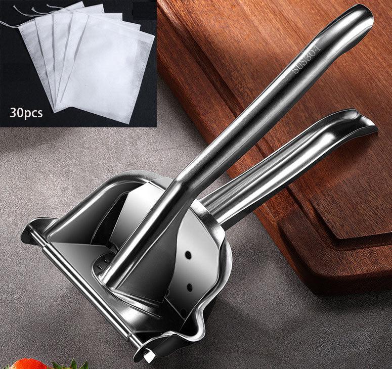 Enjoy Fresh, Healthy Orange Juice With This Stainless Steel Manual Juicer Built With Durable, Rust-Resistant - BUNNY BAZAR