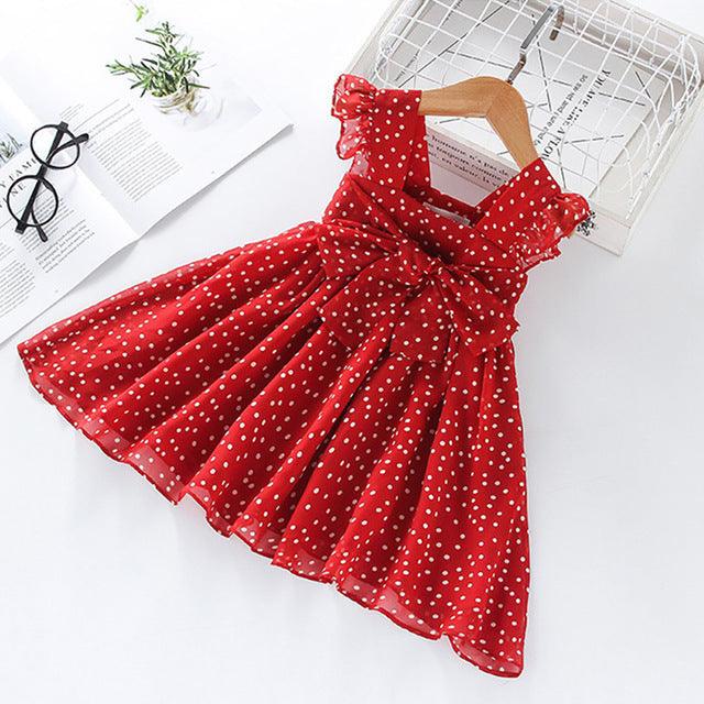 2021 New Summer Girls' Dress Korean Strap Plaid Casual Slee - BUNNY BAZAR