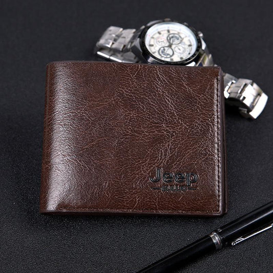 Men's Short Wallet PU Leather - BUNNY BAZAR