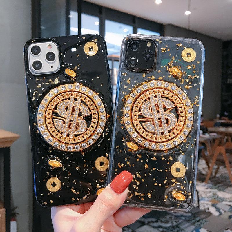 NEW 3D Diamond Dollar Turnplate Phone Case Luxury Designer - BUNNY BAZAR