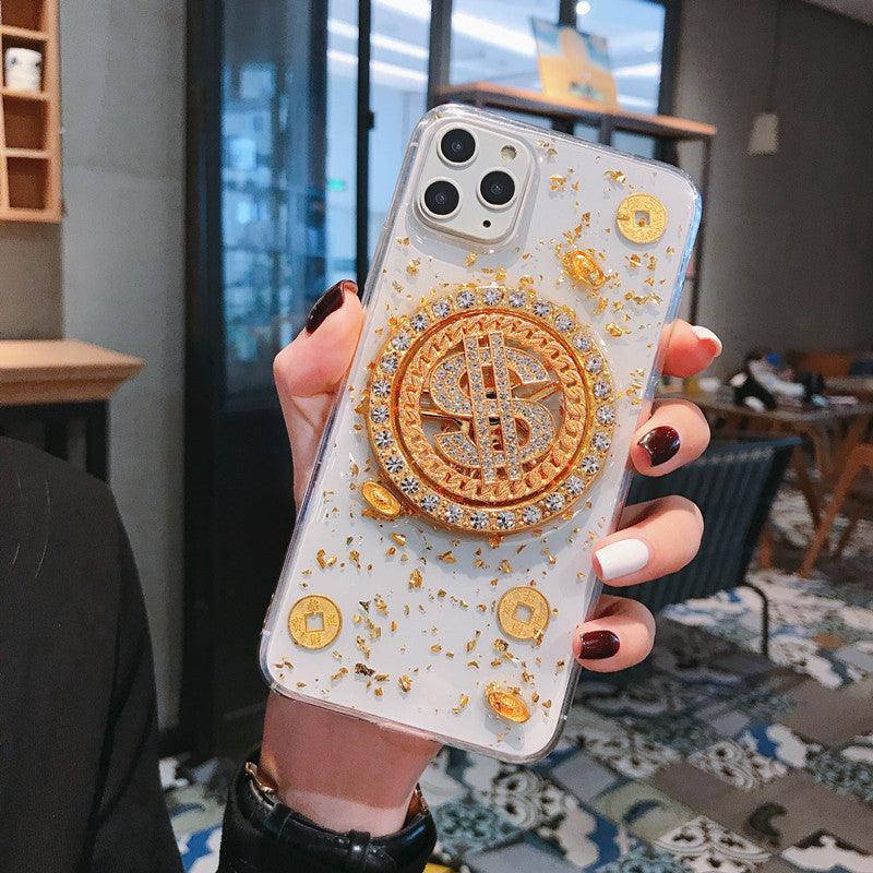 NEW 3D Diamond Dollar Turnplate Phone Case Luxury Designer - BUNNY BAZAR