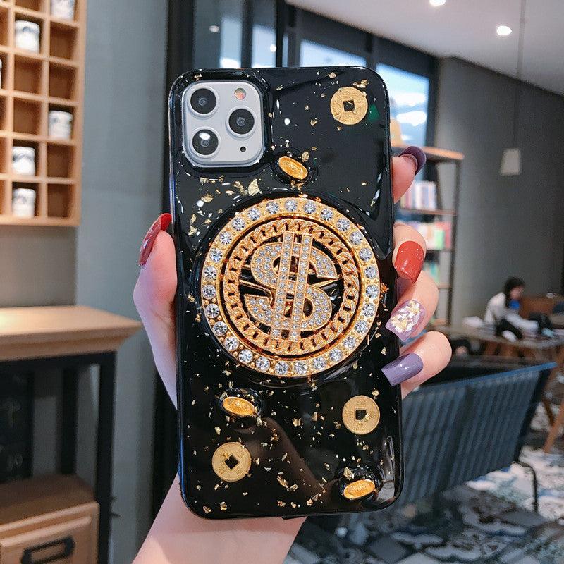 NEW 3D Diamond Dollar Turnplate Phone Case Luxury Designer - BUNNY BAZAR