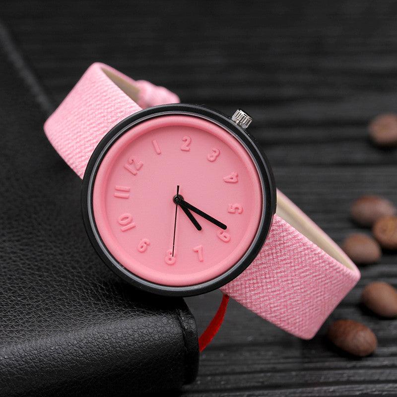 Fashion Women's Watch Leather Ladies Watch Women's Candy Watch - BUNNY BAZAR