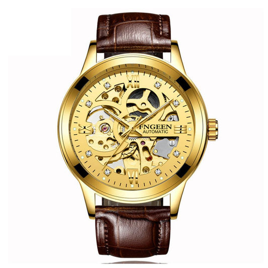 Fashion Luxury Luminous Waterproof Steel Band Mechanical Watch - BUNNY BAZAR