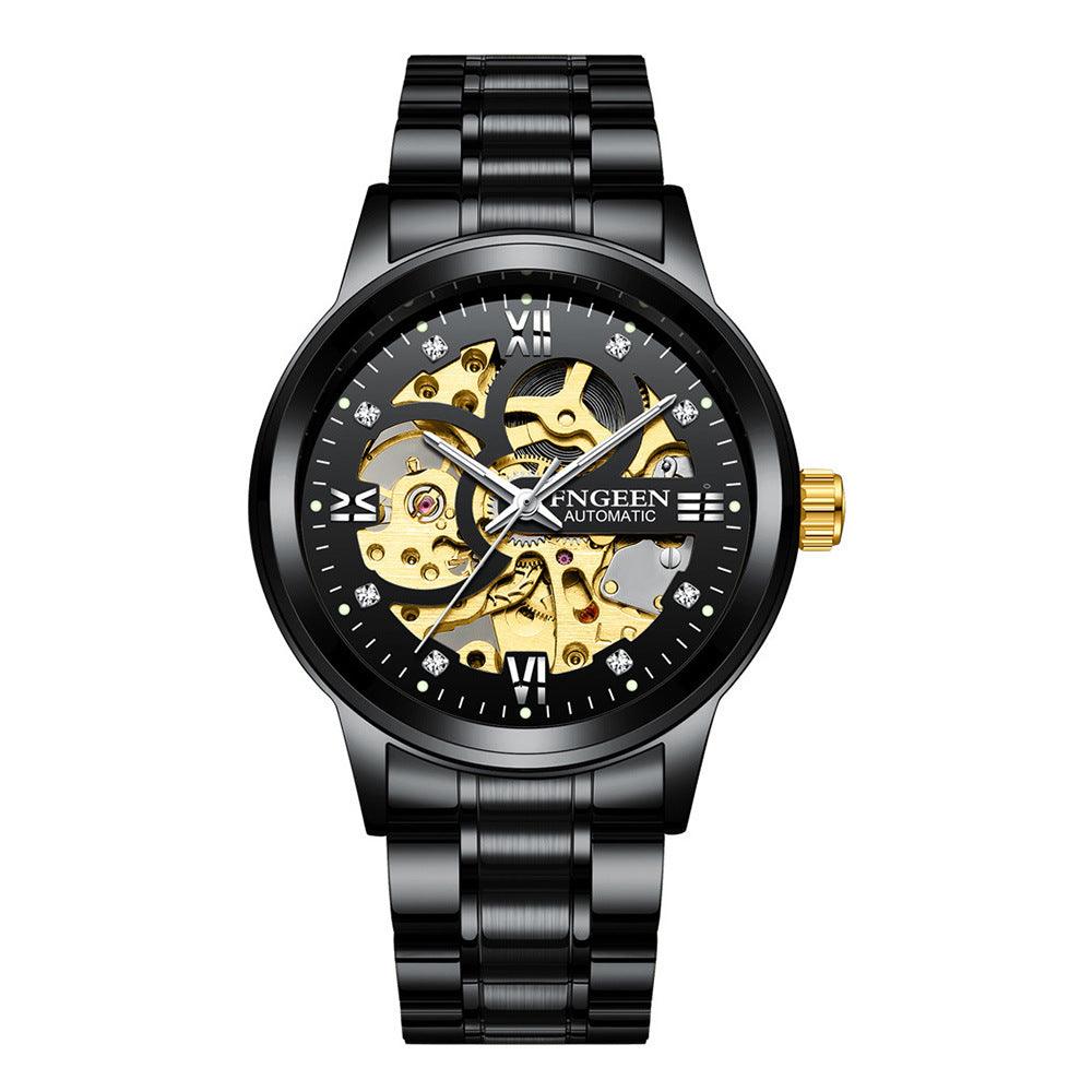 Fashion Luxury Luminous Waterproof Steel Band Mechanical Watch - BUNNY BAZAR