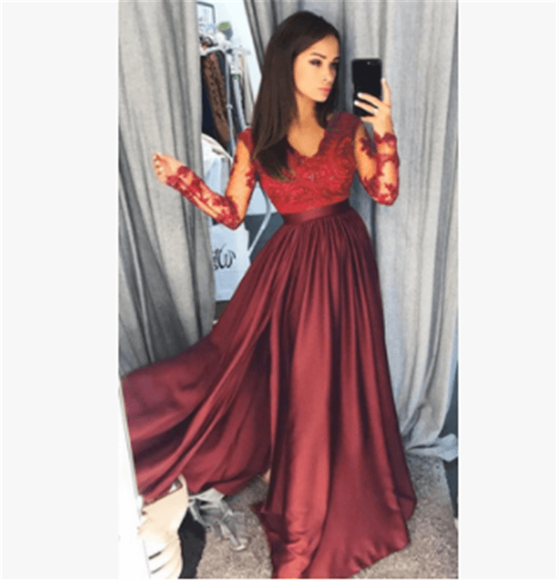 Women Evening Party Prom Gown Ladies Empire Waist Long Dress - BUNNY BAZAR