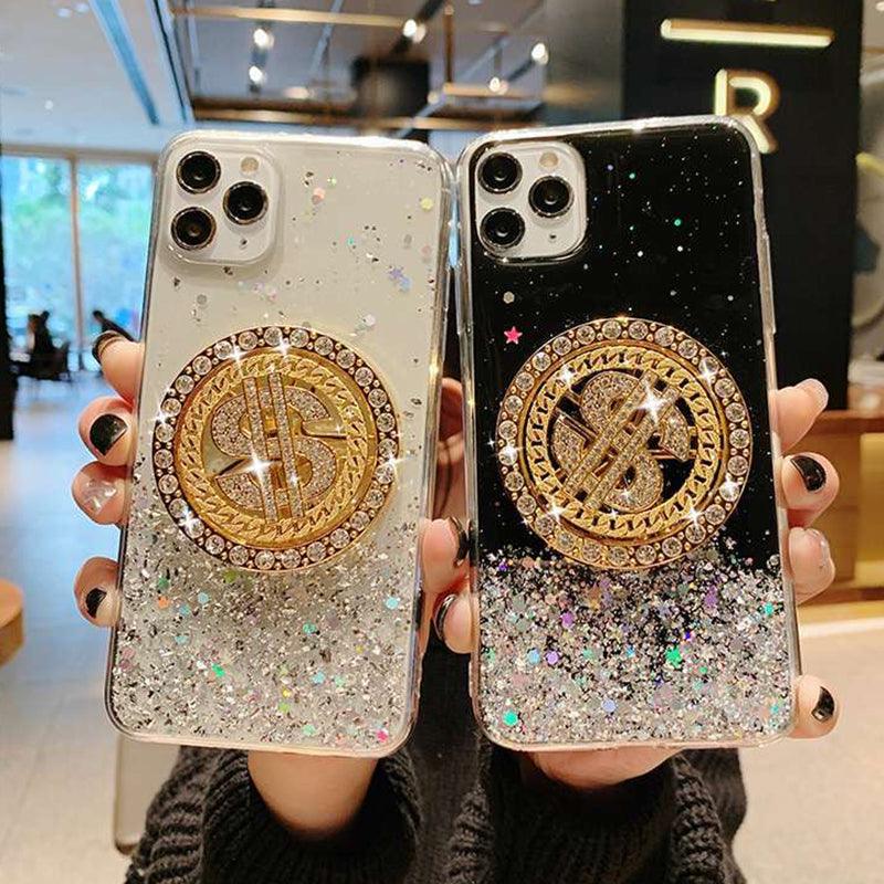 NEW 3D Diamond Dollar Turnplate Phone Case Luxury Designer - BUNNY BAZAR