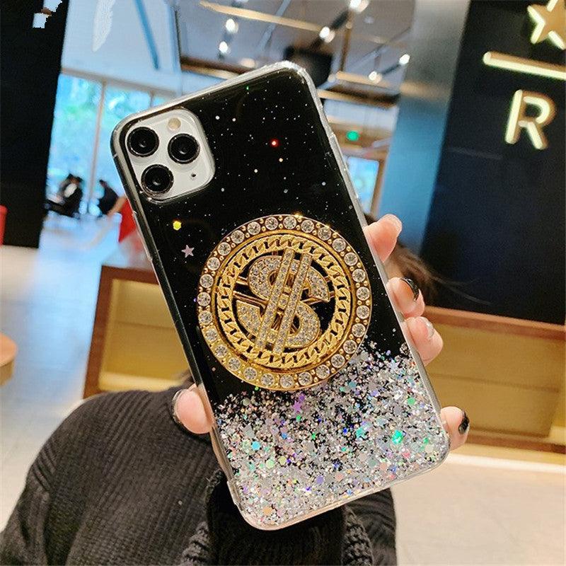 NEW 3D Diamond Dollar Turnplate Phone Case Luxury Designer - BUNNY BAZAR