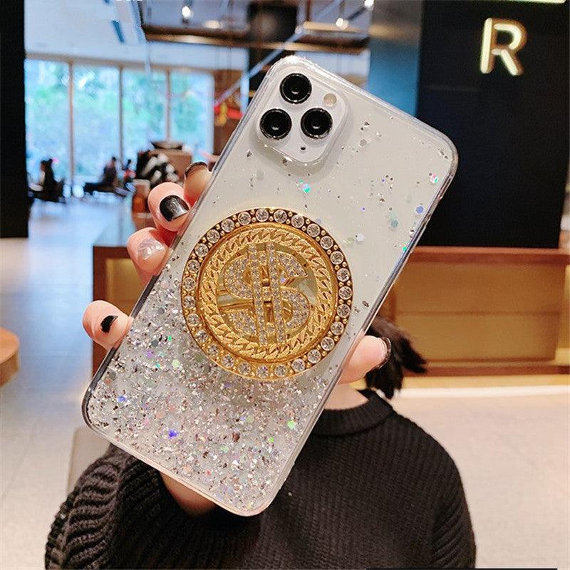 NEW 3D Diamond Dollar Turnplate Phone Case Luxury Designer - BUNNY BAZAR