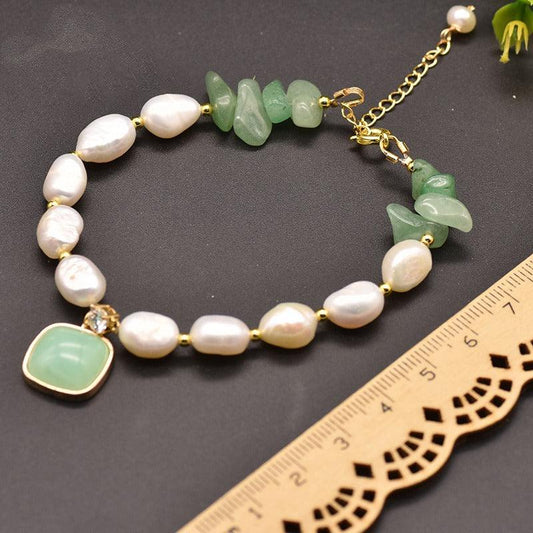 Natural Stone Baroque Pearl Bracelet - BUNNY BAZAR