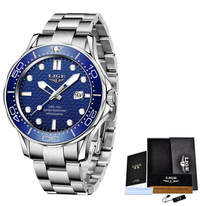 Men's Quartz Watch Luminous Dial Waterproof Watch Business - BUNNY BAZAR