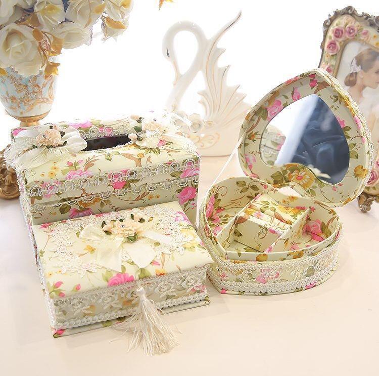 Jewelry Box, Earrings, Ring Storage Box, Tissue Box - BUNNY BAZAR