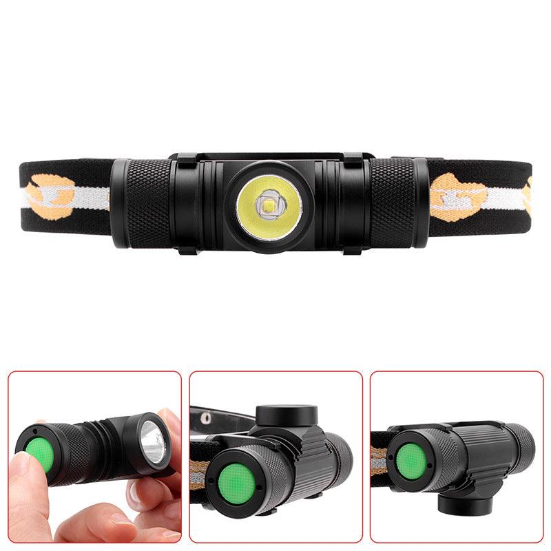 Rechargeable Aluminum Alloy Waterproof Flashlight Portable Fishing Headlight - BUNNY BAZAR