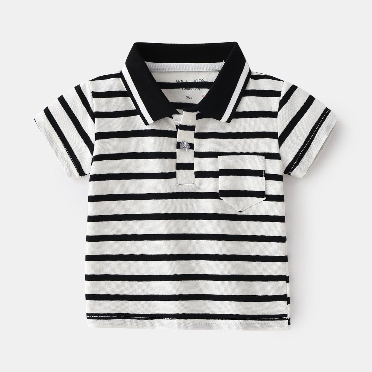 Qing New Style Fashionable Boy Short-sleeved POLO Shirt For Outing At Home - BUNNY BAZAR