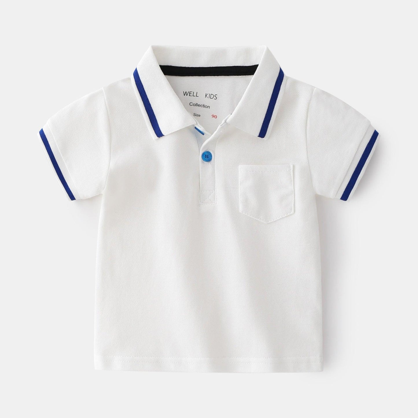 Qing New Style Fashionable Boy Short-sleeved POLO Shirt For Outing At Home - BUNNY BAZAR