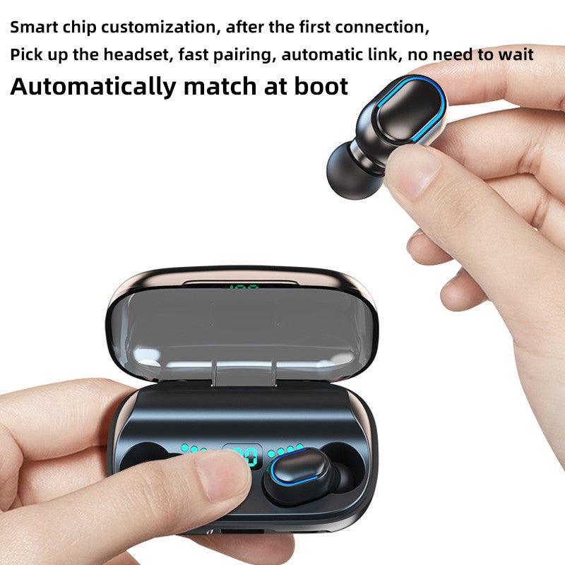 Bluetooth Headset TWS Binaural Wireless With Charging Compartment - BUNNY BAZAR