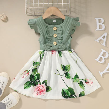 Toddler Kids Baby Girls Clothes Summer Girls Dress - BUNNY BAZAR