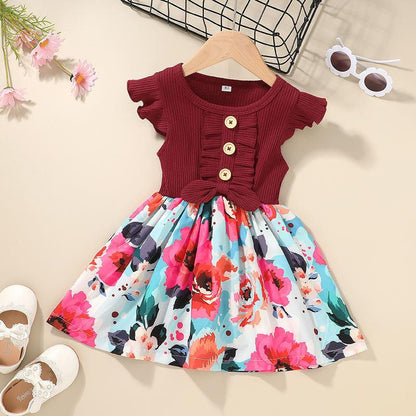 Toddler Kids Baby Girls Clothes Summer Girls Dress - BUNNY BAZAR