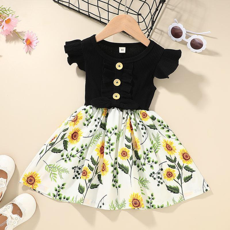 Toddler Kids Baby Girls Clothes Summer Girls Dress - BUNNY BAZAR