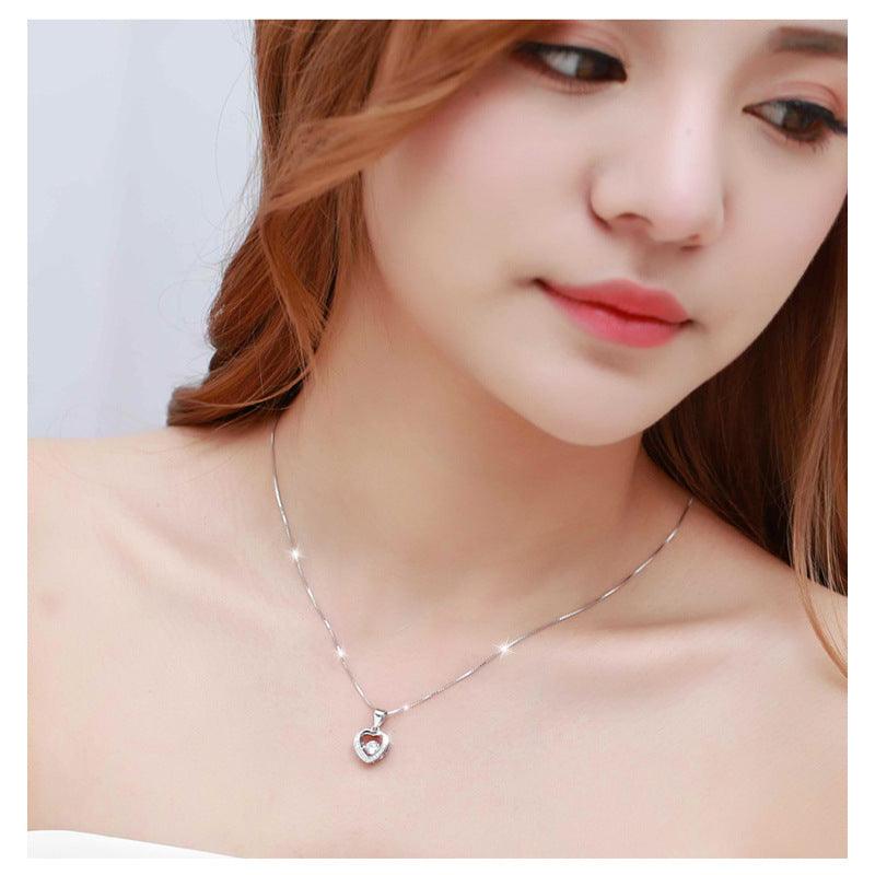 Fashionable And Versatile Love Clavicle Chain - BUNNY BAZAR