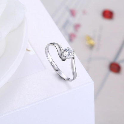 BB-54 Unique Look Adjustable Zircon Ring - BUNNY BAZAR