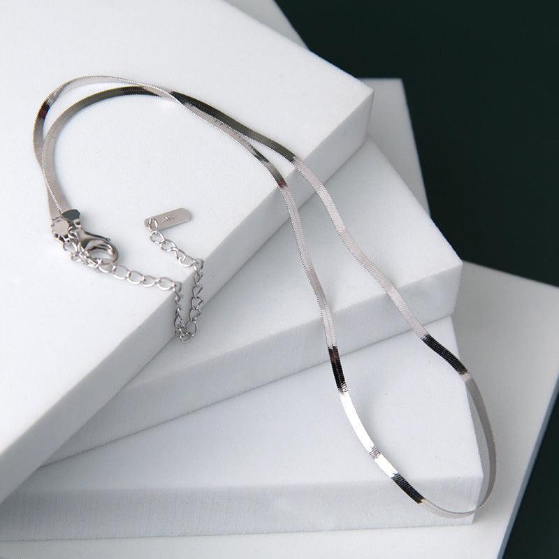 Sterling Silver Simple Blade Necklace - BUNNY BAZAR