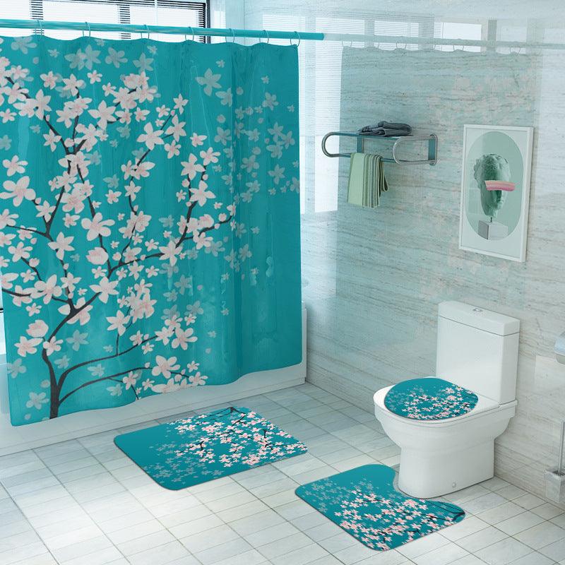 Daffodil Toilet Bathroom Shower Curtain Shower Partition - BUNNY BAZAR