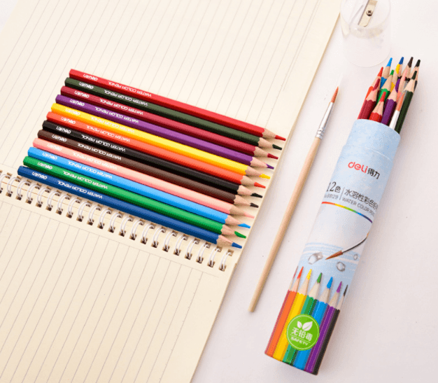 Water Soluble Color Lead Hexagonal Color Pencil - BUNNY BAZAR