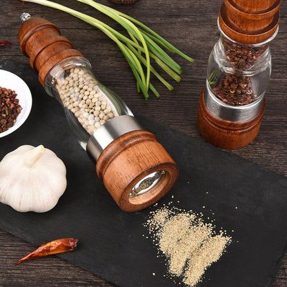 Wooden Salt Pepper Grinder Set - BUNNY BAZAR