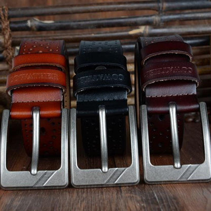 Top-Notch Leather Belt is Made Using a Full-Grain Leather Construction - BUNNY BAZAR