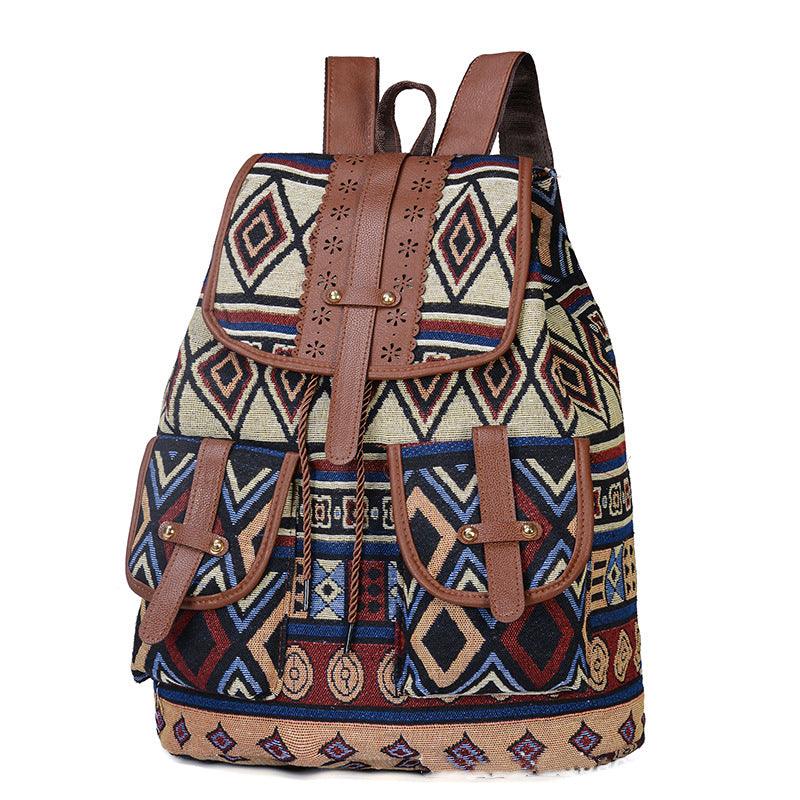 Ethnic style backpack women bag - BUNNY BAZAR