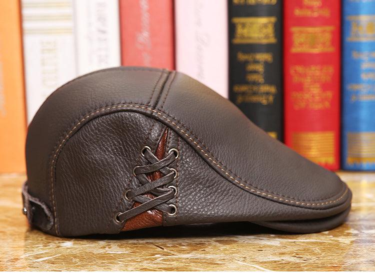 Men's leather cap - BUNNY BAZAR