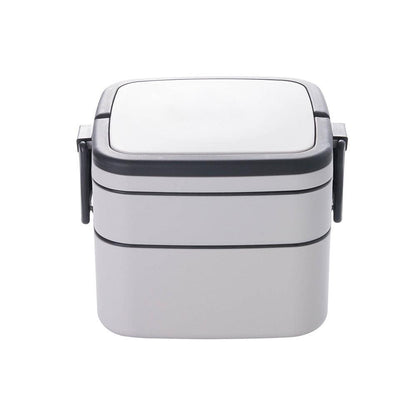 Double-layer portable lunch box with lid bento box - BUNNY BAZAR