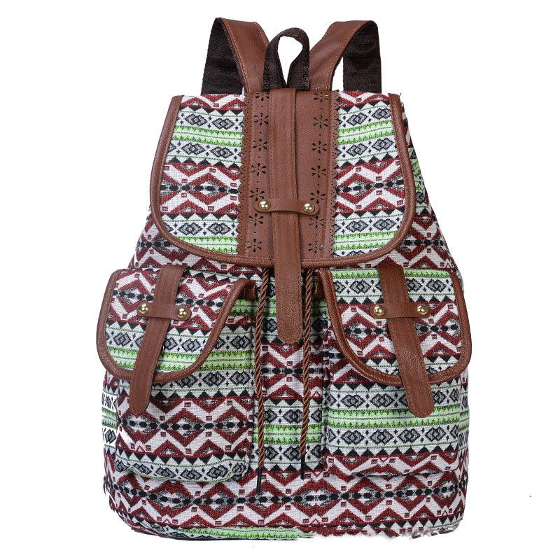 Ethnic style backpack women bag - BUNNY BAZAR