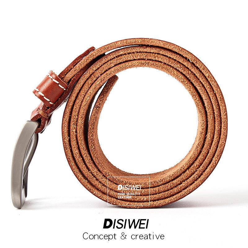 Washed leather belt - BUNNY BAZAR