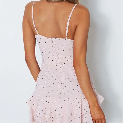 Polka dot ruffle dress - BUNNY BAZAR