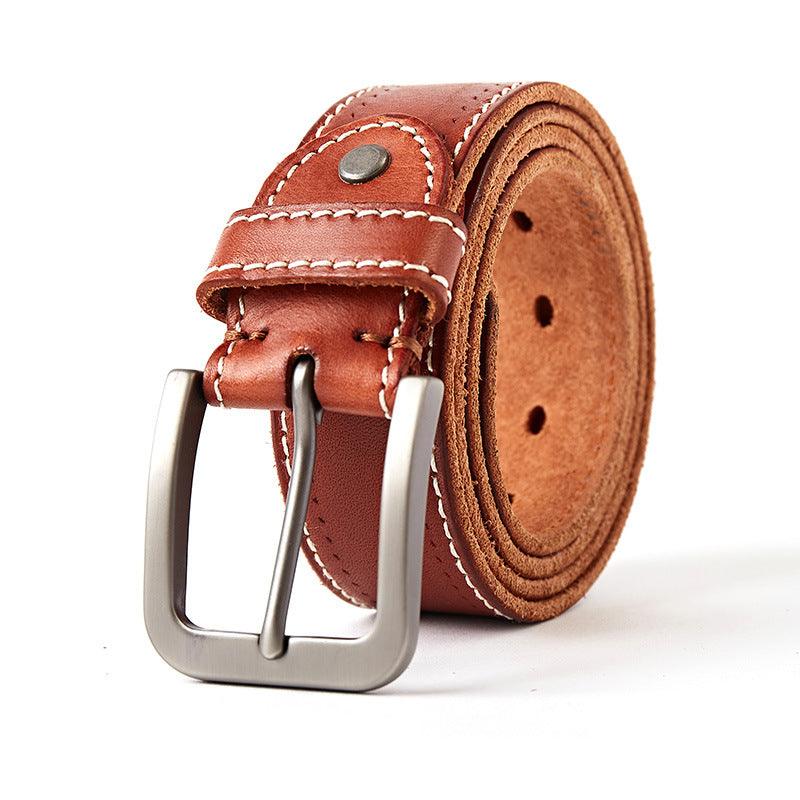 Washed leather belt - BUNNY BAZAR