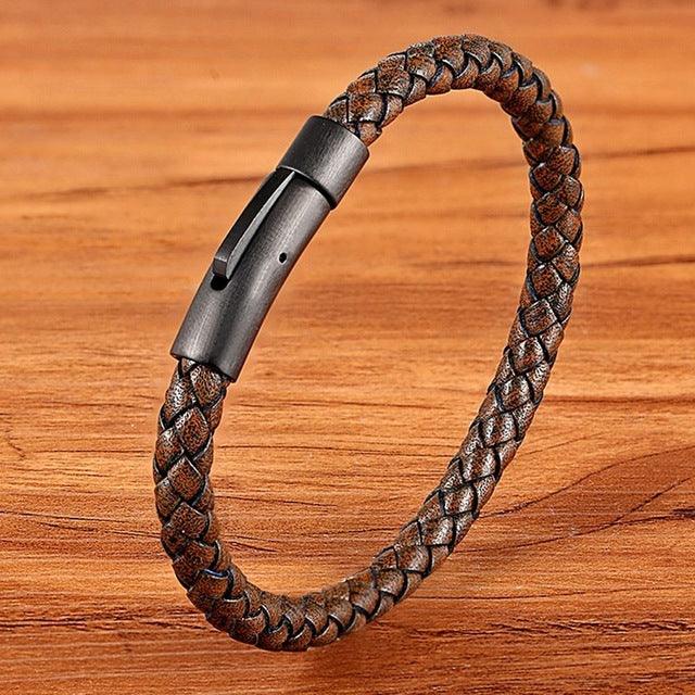 Men for women Bracelets Black Stainless Steel Jewelry Gifts - BUNNY BAZAR