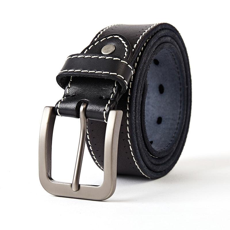 Washed leather belt - BUNNY BAZAR