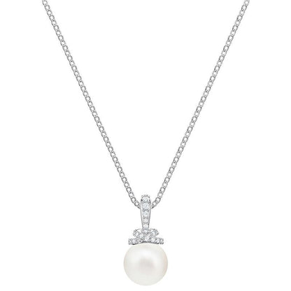 Fashion Simple Pearl Necklace Clavicle Chain Women - BUNNY BAZAR