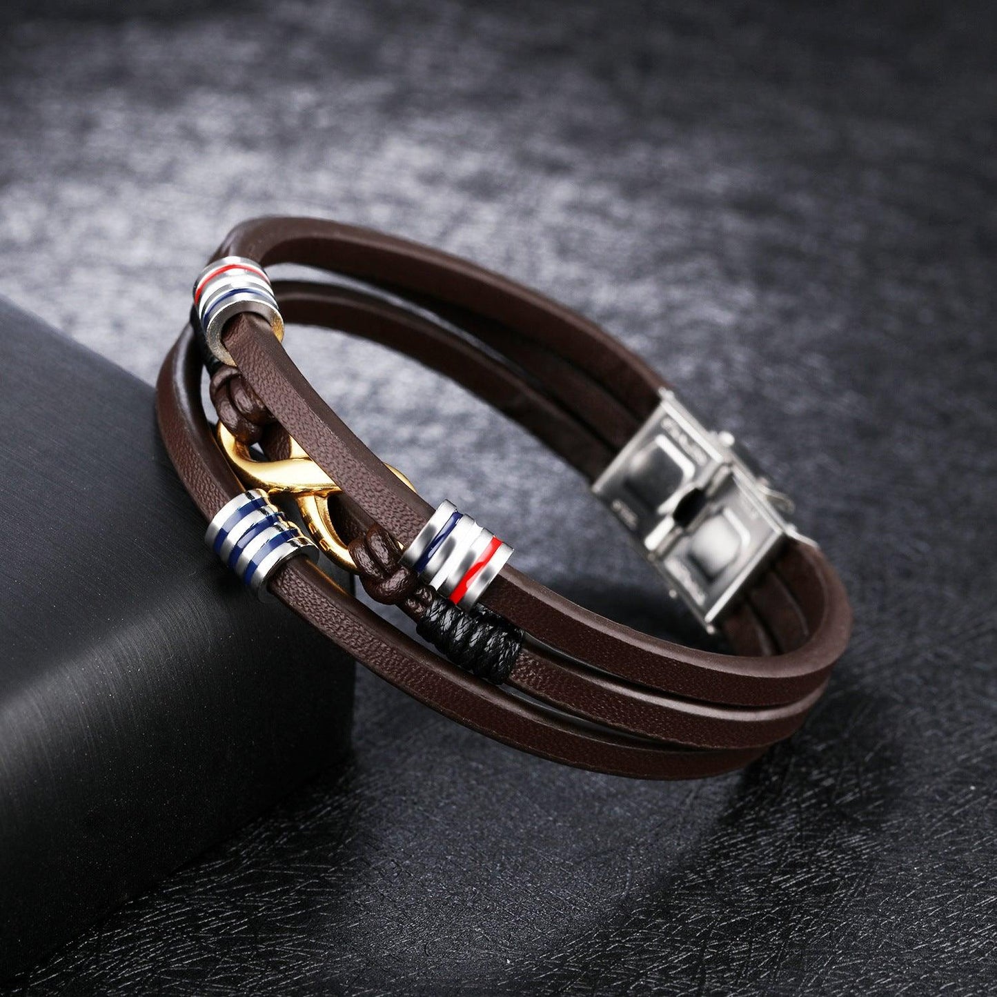 This Brown Leather Bracelet Adds an Effortless Touch of Style To Any Look - BUNNY BAZAR