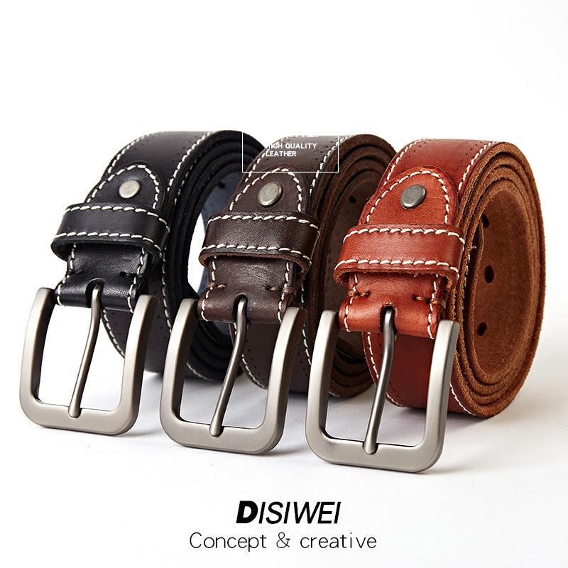 Washed leather belt - BUNNY BAZAR