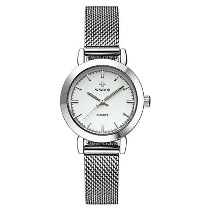 T-22 Women's Stainless Steel Mesh Belt Quartz Watch - BUNNY BAZAR