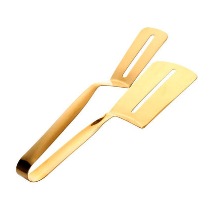 BBQ Stainless Steel Fryer Clamp Strainer Filter Spoon With Clip Food Kitchen Oil-Frying BBQ Filter Cooking Tools - BUNNY BAZAR