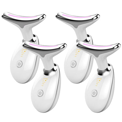 EMS Thermal Neck Lifting And Tighten Massager Electric Microcurrent Wrinkle Remover - BUNNY BAZAR